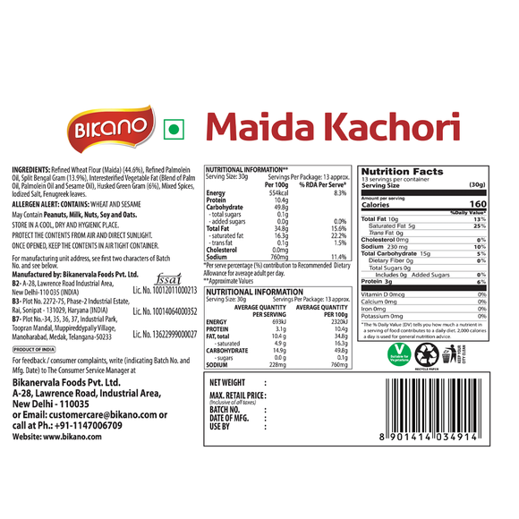 Maida Kachori 400g