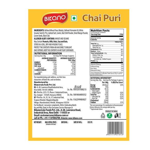 Bikano Chai Puri