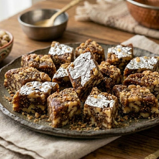 Akhrot Anjeer Burfi