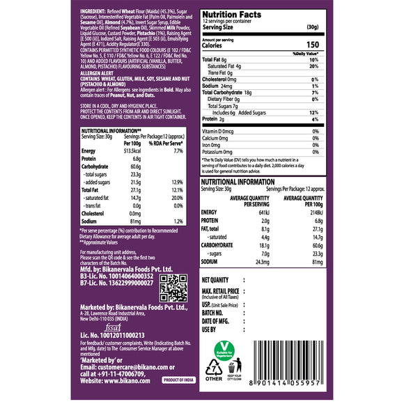 Premium Cookies Almond Pista