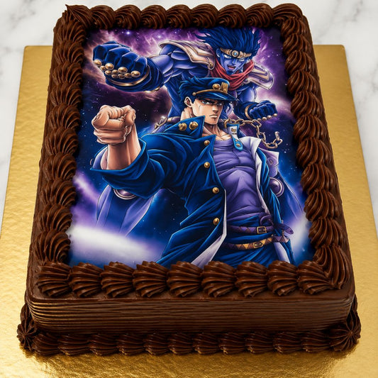 Anime Chocolate Photo Cake