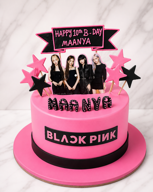 BLACKPINK Theme Birthday Cake