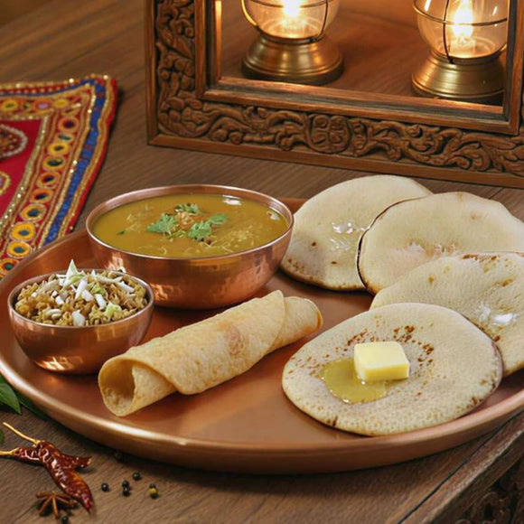Bajra Roti With Baingan Bharta