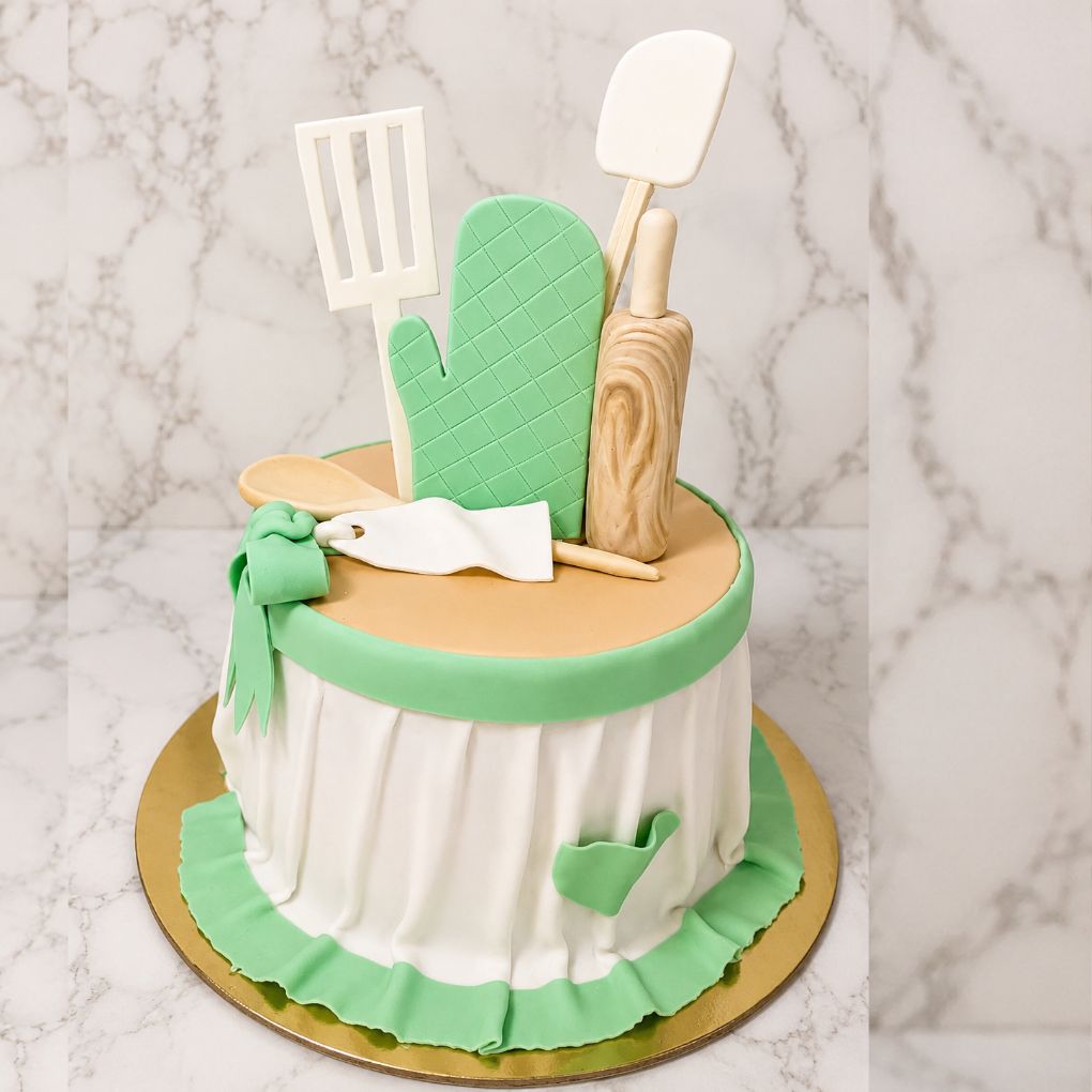 Baking Tools Theme Fondant Cake