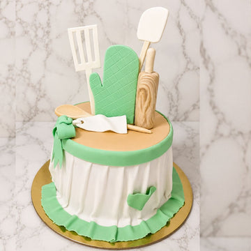 Baking Tools Theme Fondant Cake