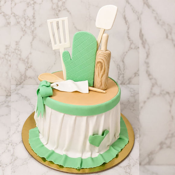 Baking Tools Theme Fondant Cake