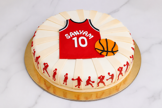 Basketball Jersey Theme Cake