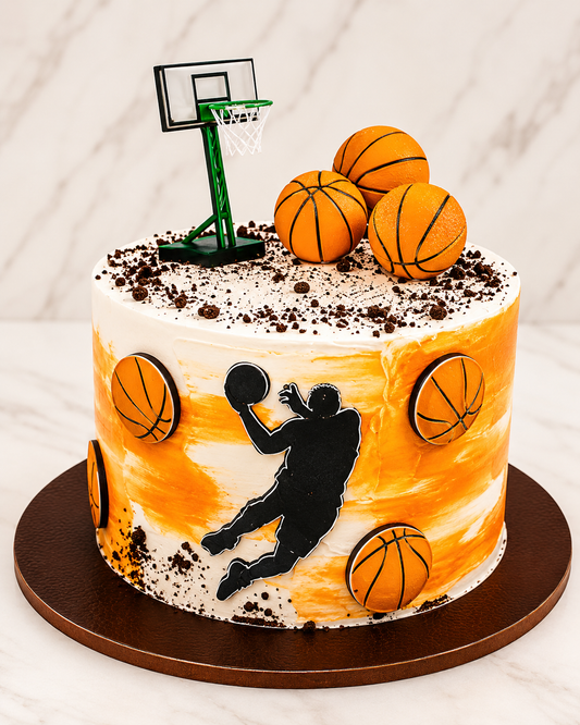 Basketball Slam Dunk Theme Cake
