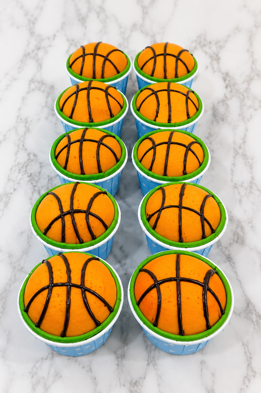 Basketball Theme Cupcakes
