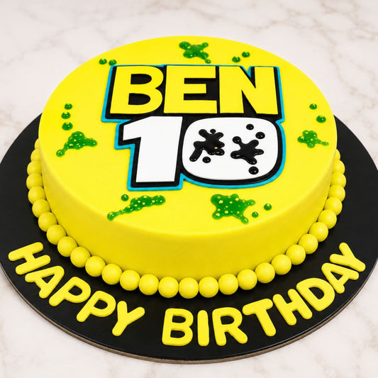 Ben 10 Theme Cake
