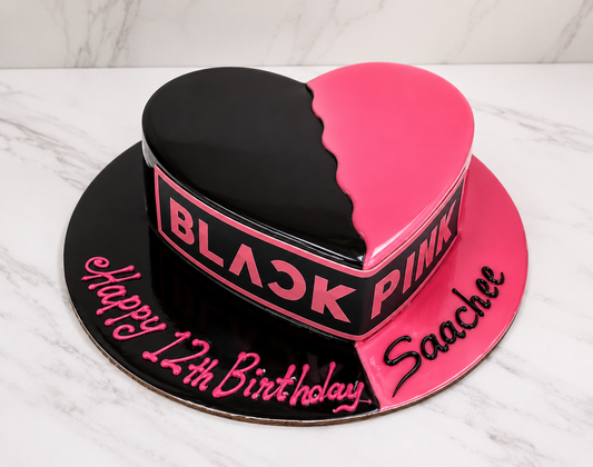 Blackpink Heart Theme Cake