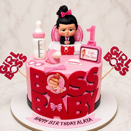 Boss Baby Girl Theme Cake