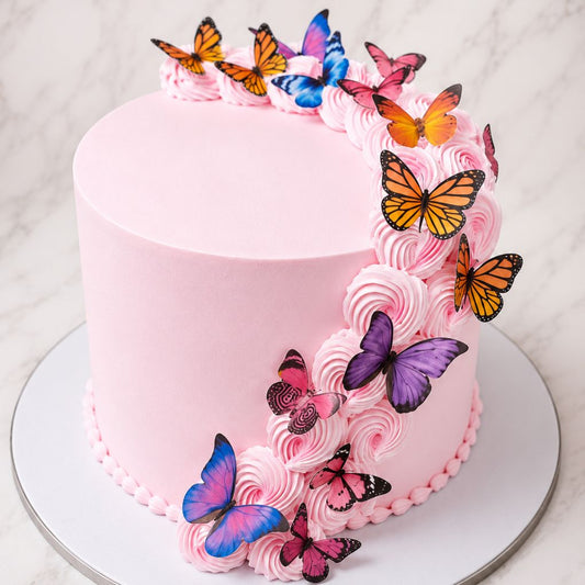 Butterfly Blossom Pink Cake