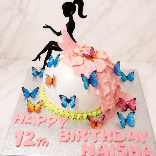 Butterfly Princess Birthday Cake