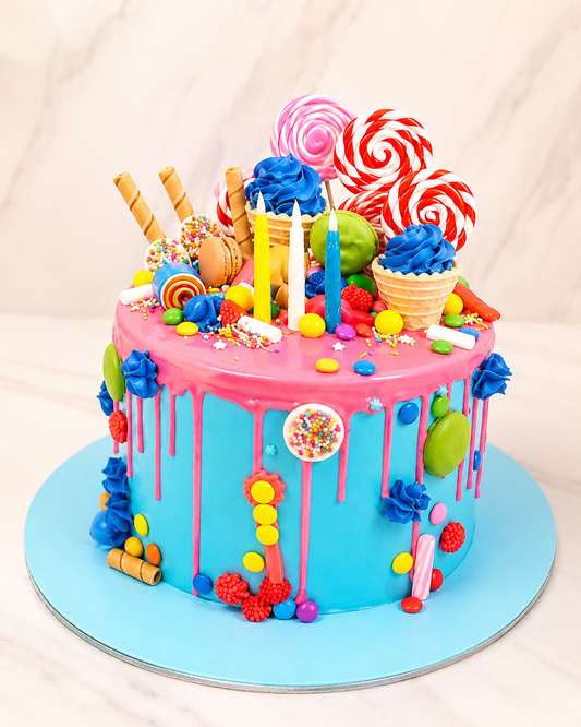 Candy Land Drip Cake
