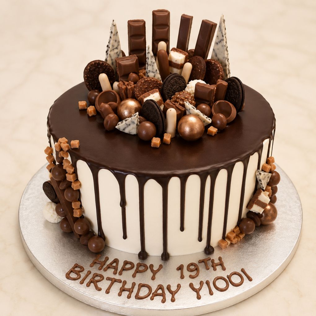 Choco Drip Birthday Cake