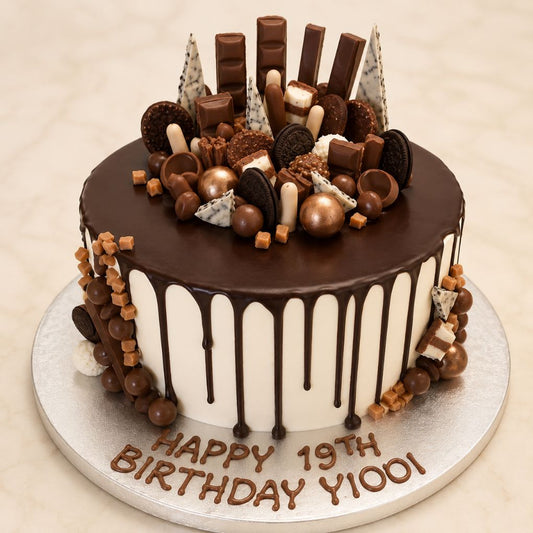 Choco Drip Birthday Cake