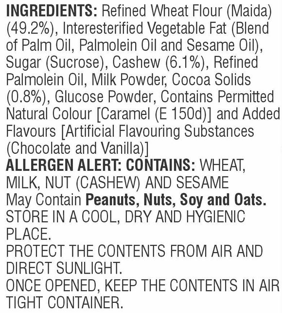 Biscuit Chocolate Kaju