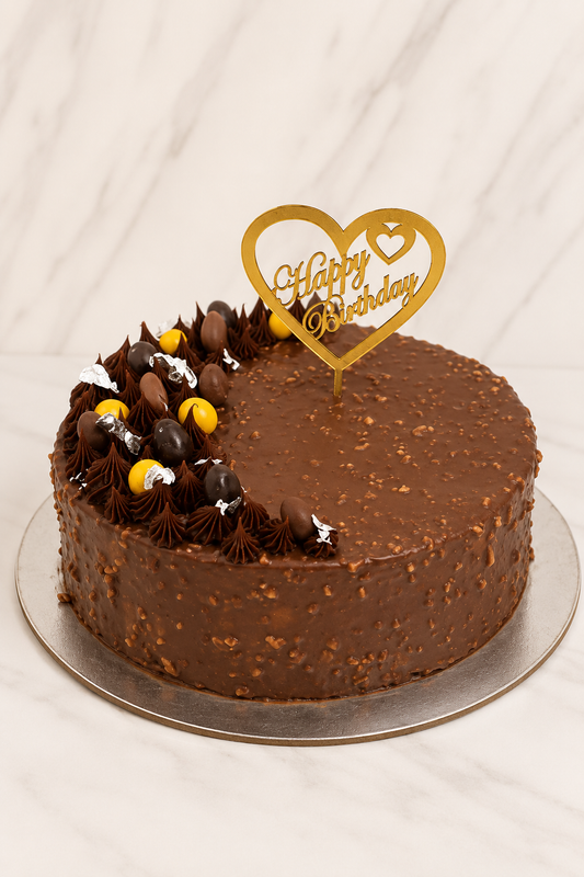 Chocolate Crunch Birthday Cake