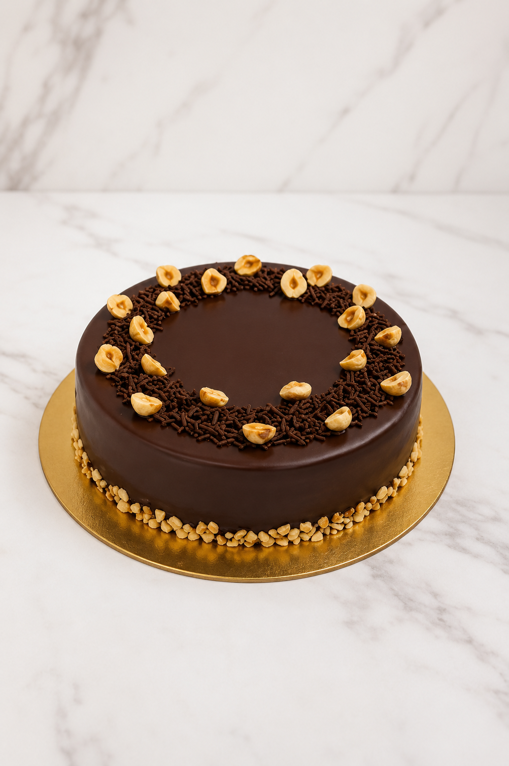 Chocolate Hazelnut Truffle Cake