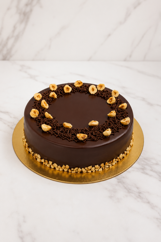 Chocolate Hazelnut Truffle Cake
