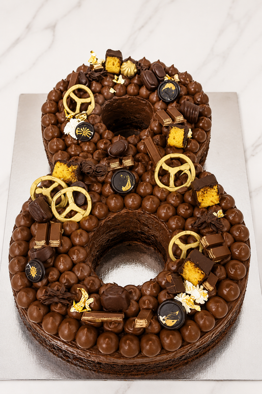 Chocolate Number 8 Cake
