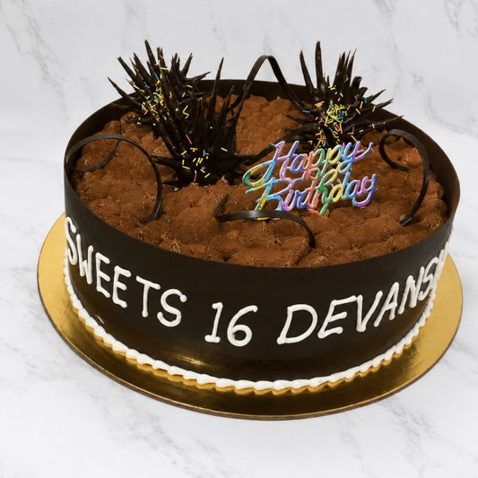 Chocolate Truffle Birthday Cake