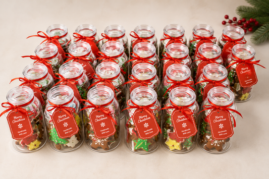 Christmas Assorted Cookie Gift Jar