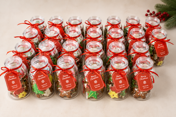 Christmas Assorted Cookie Gift Jar