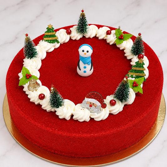 Christmas Red Velvet Celebration Cake