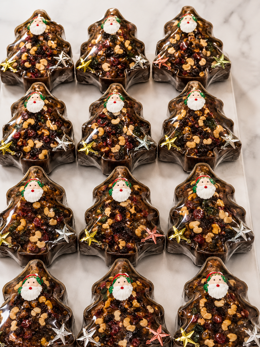 Christmas Tree Plum Cake