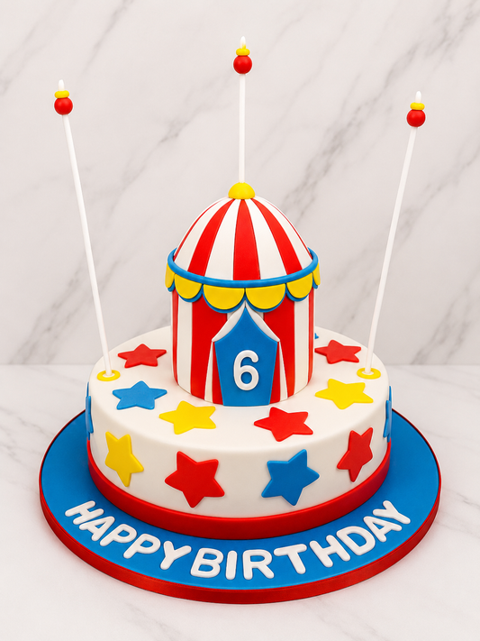 Circus Theme Birthday Cake