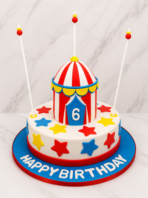 Circus Theme Birthday Cake