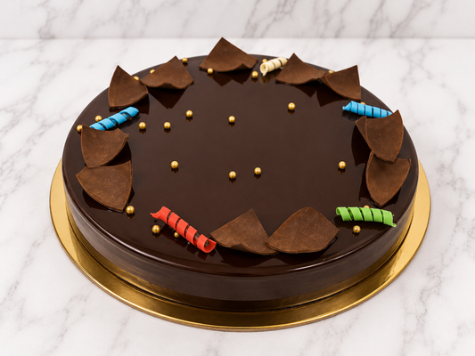 Classic Belgian Chocolate Mirror Cake