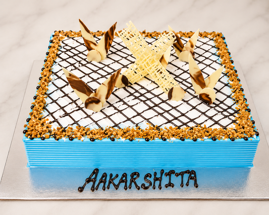 Classic Blue Designer Celebration Cake