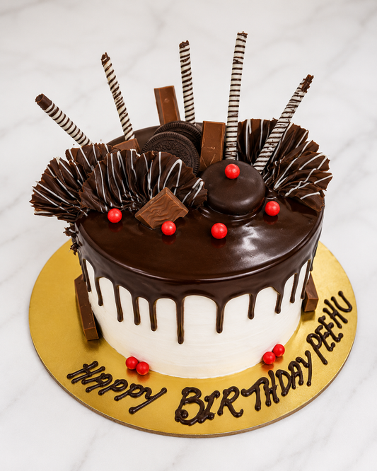 Classic Chocolate Drip Celebration Cake