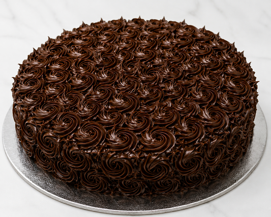 Classic Chocolate Rosette Cake