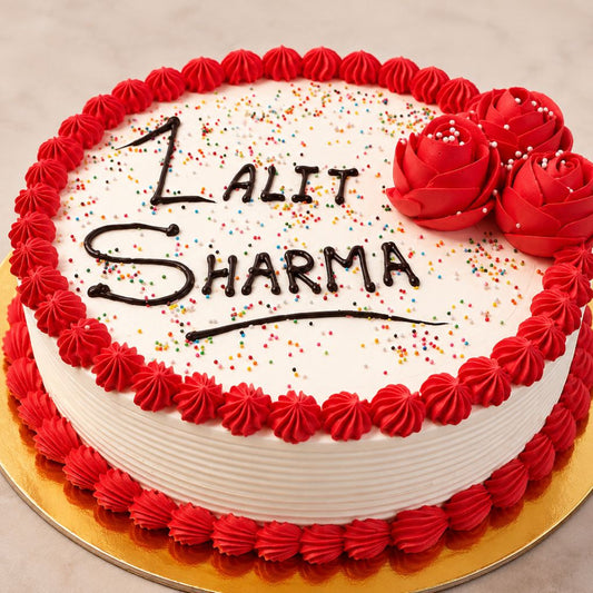 Classic Red Velvet Celebration Cake