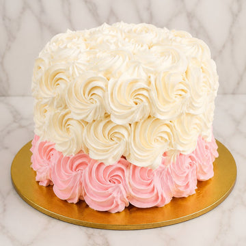 Classic Rosette Cream Cake