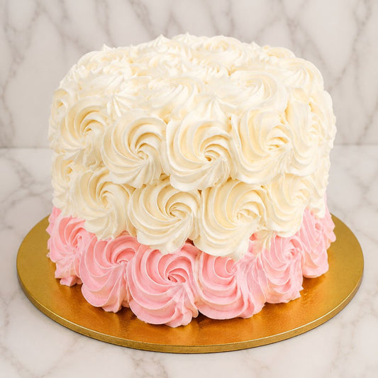 Classic Rosette Cream Cake
