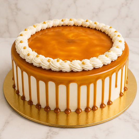 Yellow Rose Drip Tier Cake