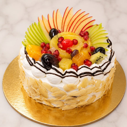 Yellow Rose Drip Tier Cake