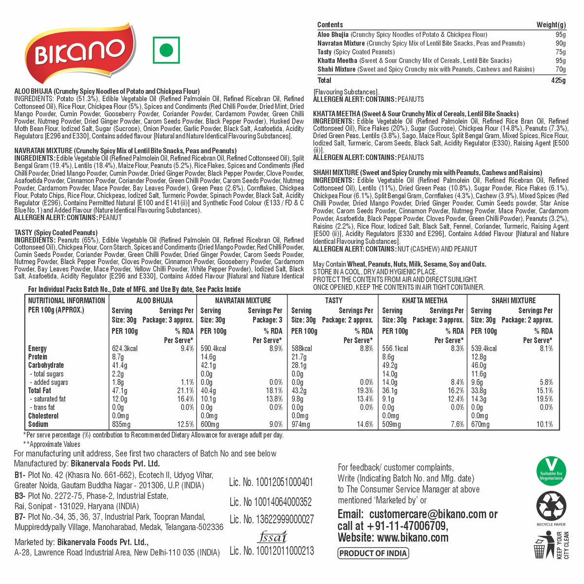 Bikano Namkeen Combi MRP -99