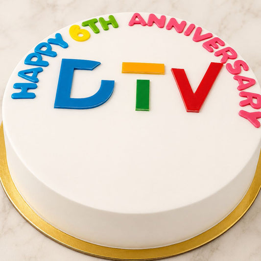 Corporate Anniversary Logo Cake