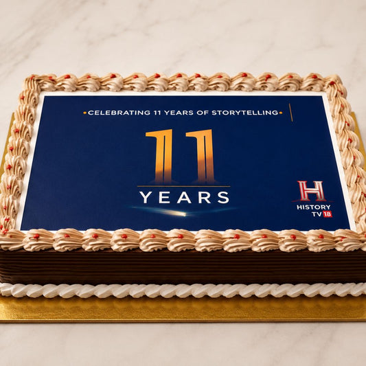 Corporate Anniversary Photo Cake