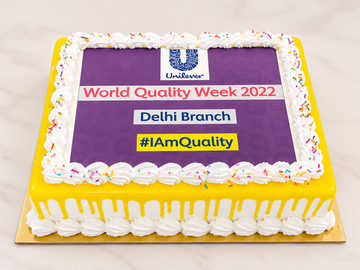 Corporate Event Photo Cake