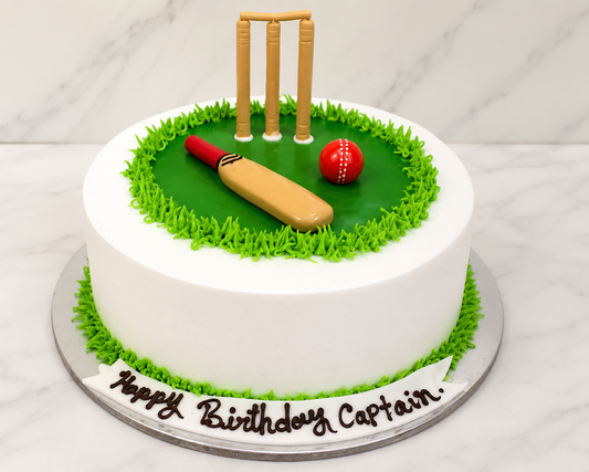 Cricket Theme Birthday Cake