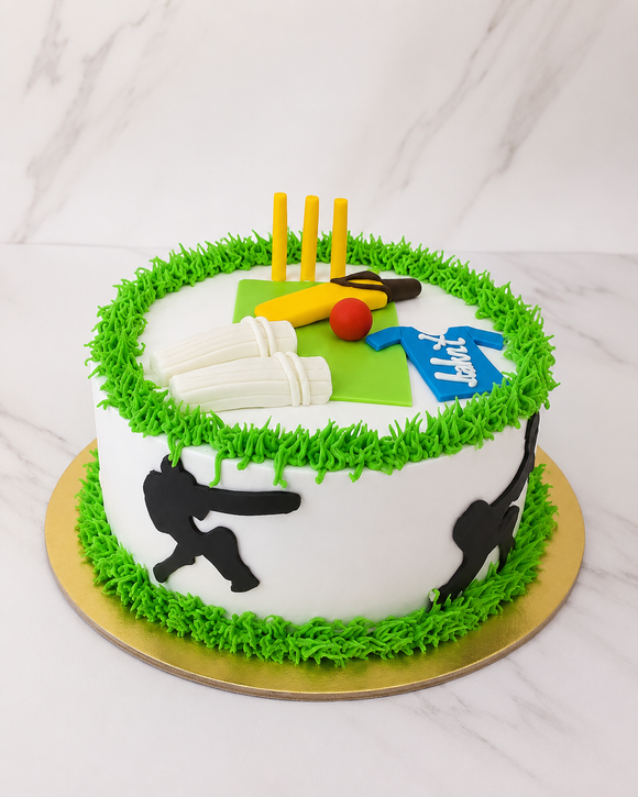 Cricket Theme Celebration Cake 1