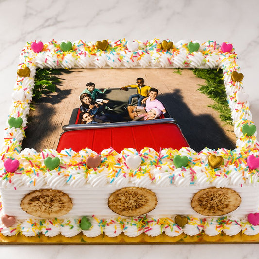 Customized Family Photo Cake