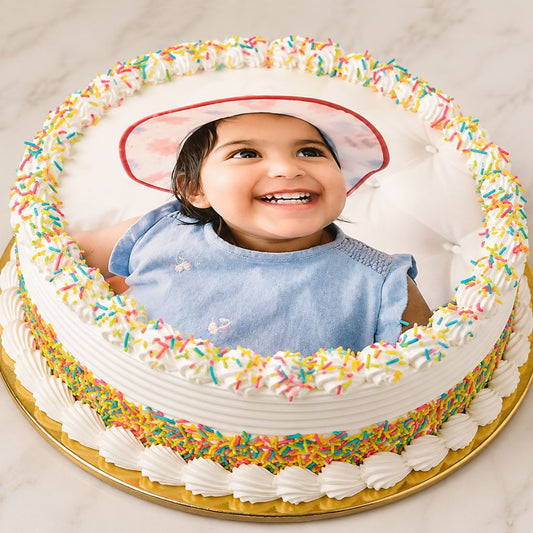 Customized Photo Birthday Cake